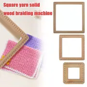 Square Knitting Loom Beech Wood Knitting Board DIY Handcraft Weaving Loom njQMY