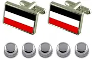 [Select Gifts] Shirt Dress Studs Empire Old Militairy Germany Flag Cufflinks