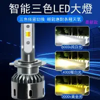 在飛比找樂天市場購物網優惠-三色 LED大燈 霧燈 車燈 LED 大燈 汽車燈 H1 H