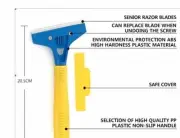 Long Handle Scraper for Paint, Glass, Floor & Wall Scrapers with 10 Spare Blades