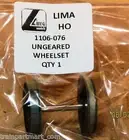 LIMA 1106-076 UNGEARED WHEEL SET STEAM DRIVE LIMA HO SCALE FACTORY ORIGINAL PART