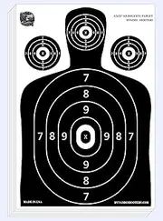 Dynamic Shooters – 50 Pack 17X25-inch Made in USA Large Paper Silhouette Range Shooting Targets - Firearm, Rifle, Gun, Pistol, BB Guns, Airsoft, Pellet Gun, Air Rifle