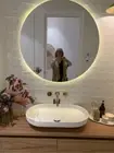 Frameless Round Mirror