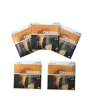 D'Addario Guitar Strings 5 Sets EJ10 Acoustic Extra Light 80/20 Bronze