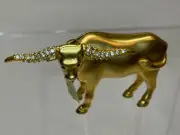 ESTEE LAUDER Solid Perfume Compact 'Longhorn' 2000 NIB