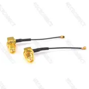 10x U.fl/IPEX to SMA Female Right Angle 1.13mm Pigtail Cable WiFi FPV Drone 10cm