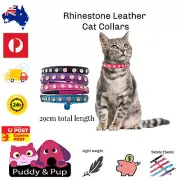 Kitten Collars, Elastic Cat Collar, Pet Collar, Cat Collar with bell, Pink, Blue