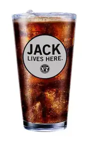 Drinking (Jack Lives Here) - 16oz Pint Beer Mixing Glass Pub Barware Liquor