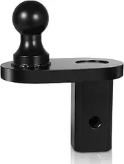 GNXA4085 Gooseneck Ball Extender - 4" Offset Hitch Ball Extension Compatible with B&W Turnoverball Gooseneck Trailer Hitches 20000 lbs GTW/5000 lbs VTW, 2-5/16" Ball Diameter