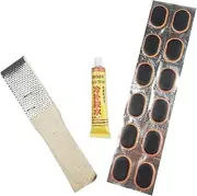 1Set Bicycle Tire Repair Kit Adhesive Patches Patches Rasp Tool Glue for Bike Motorcycle Bike Essential Bike Patch Glue for Quick Tire Repairs