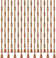 Beaded Curtain Beads, 25 Strings Retro Door Curtains Wooden Beaded Curtains Hanging Bead Curtains Room Divider Blind (Color : Brown, Size : 155cm)