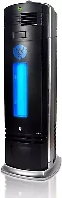 Air Purifier Pro Ionizer With UV-C Sanitizer Permanent Filter Ionic Black NEW