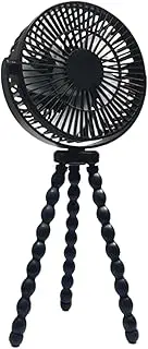 Clip On Fan For Stroller,Rotatable Handheld Personal Fan 1800mAh | Car Seat Crib Cooler, Stroller Accessories, Rotatable Personal Coller, 5 Adjustable Speeds For Camping, Cycling