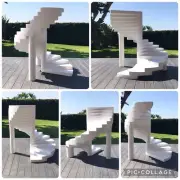 Spiral Stairs 1/8 Scale Artist Made ~ Handmade Spiral Staircase