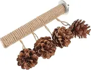 SUPVOX Pine Cone Bird Perch and Chew for Parrots and Birds Safe and Fun for Parakeets Budgies and More Engaging Chewing