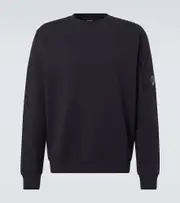 [C.P. Company] C.P. Company Lens cotton fleece sweatshirt AU 99 blue