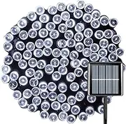 EZONEDEAL 39ft Solar Lights for Outside, 8 Mode Solar String Lights Outdoor Waterproof Solar String Lights for Outside Decor Garden Wedding Party Home - White
