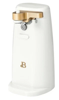 Electric Can Opener by Drew Barrymore, Stainless Steel Blade, Auto-Turn Feature