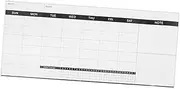 MINAOLULUS Erasable Blackboard Whiteboard College Dorm Essentials for Homeschool Supplies Weekly Planner Whiteboard Weekly Planner Board Dry Erase Board for Fridge Black Coated Paper