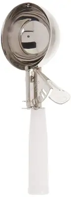 ICD-6 No.6 Ice Cream Disher with Plastic Handle, White