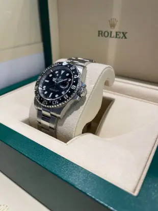 ROLEX 勞力士 GMT-Master II 絕版罕見 全原廠膠膜 116710LN 綠針 GMT兩地時間 鋼款