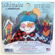 Dimensions Whimsies Counted Cross Stitch Kit 72746 SNOWMAN WITH BIRDS