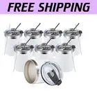 Durable 12oz Double Wall Stainless Steel Coffee Mugs - Perfect for Home & Office
