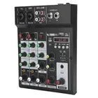 4 Channel BT Mixing Console Digital Mixer Built‑in Reverb Effect 100‑