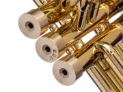 Kanstul Trumpet Medium Bottom Caps. KGUBrass. Raw Brass. D-BCMR161