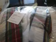 Pottery Barn Waffle Weave Resort Stewart Plaid Robe medium New w tags