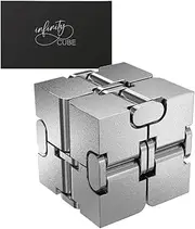 The Infinity Cube | Premium Metal Sensory Stress Relief Fidget Toy for Adults with ADHD