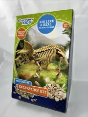 Discovery Kids Triceratops Dinosaur Excavation kit with Digging Tool