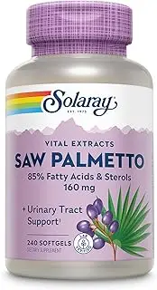 Solaray Saw Palmetto Berries Supplement, 160 mg, 240 Count