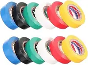 ULTECHNOVO Electrical Equipment Tape 12 Rolls 18mm Wide Liquid Electric Tape for Wiring Harness Tape for Tubes Multi- Set