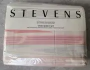 Vtg 80's Stevens Desert Sandstorm Sunrise Fitted Flat Pillow Case Twin Sheet Set
