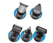 5 in 1 Multi-functional Waterproof Hair Clippers Beard Trimmer of Mustache Trimmer Nose Hair Trimmer Precision Trimmer for Man