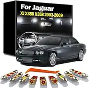 26Pcs Vehicle Bulbs LED Interior Map Dome Light Kit, For Jaguar XJ X350 X358 2003-2006 2007 2008 2009 Signal Lamp