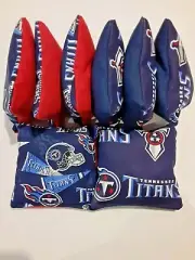 8 Cornhole Bag Set Corn Hole Tennessee Titans