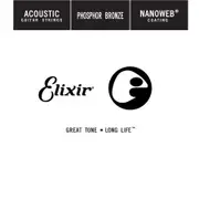 Elixir 14126 Nanoweb Single .026 Phosphor Bronze Guitar String