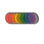 9pcs Full Color Lens Filter Set for Camera Red Orange Blue Yellow Green Brown Purple Pink Gray Resin Filters