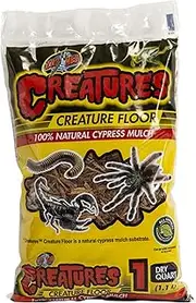 ZooMed Creatures Creature Floor 100% Natural Cypress Mulch 1 Dry Quart