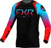FXR Helium 2024 Motocross Jersey, black-red-blue, Size XS for Men Black Red Blue