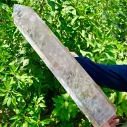 8.8LB Rare Yellow Gum Flower Quartz Obelisk Crystal Tower Wand Healing