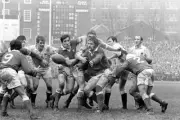Wales' Mike Roberts Lays The Ball Back 1971 OLD RUGBY PHOTO