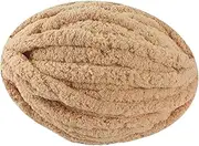 [Sclmgo] Handcrafted Bulky Yarn, Weight Yarn for Cozy Blankets and Accessories, Light Brown