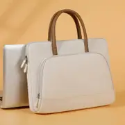 GGP Beige Simple & Stylish Laptop Bag Elegant Notebook Carrier For Students, Professionals, And Gift Purposes
