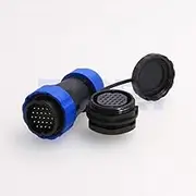 DRRI HE29 24pin 28mm Panel Mount Waterproof Circula Solder Wire Aviation Connector IP68 Male Plug Female Socket (24 pin)