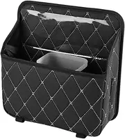 Hangable Car Trash Can,PU Leather Large Capacity Car Trash Bag Can | Multipurpose Automotive Storage Interior Accessories for SUVs Trucks RVs
