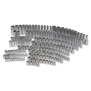 Husky Drive Socket Set 1/4" 3/8" And 1/2" Polished Chrome Finish (200-Piece)