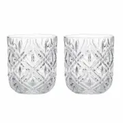 NEW DAVIS AND WADDELL FINE FOODS DELUXE DOF GLASSES 250ml SET 2 Whisky Scotch